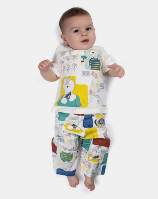 Pijama manga curta e calça