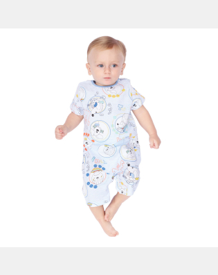 Macacão Masculino Bebe Manga Curta