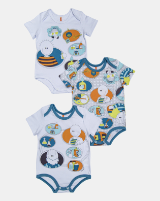 Kit Body Masculino Bebe Manga Curta