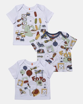 Kit Pagão Masculino Bebê Manga Curta
