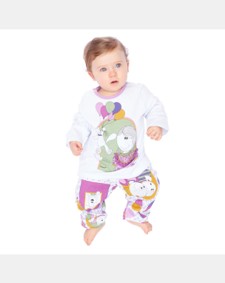 Pijama manga longa e calça