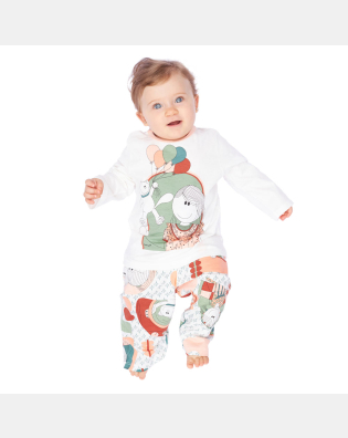 Pijama manga longa e calça   
