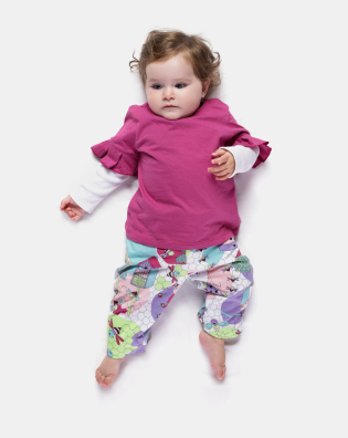 Pijama manga longa e calça 