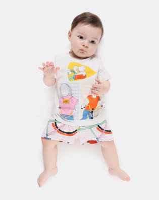 Pijama manga curta e short