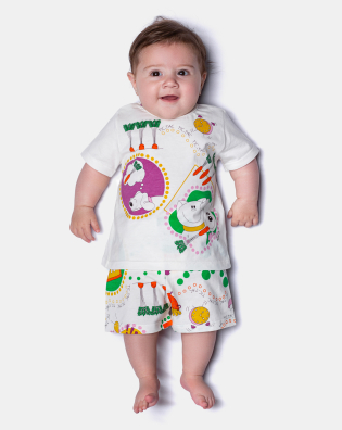 Pijama Manga Curta e Short