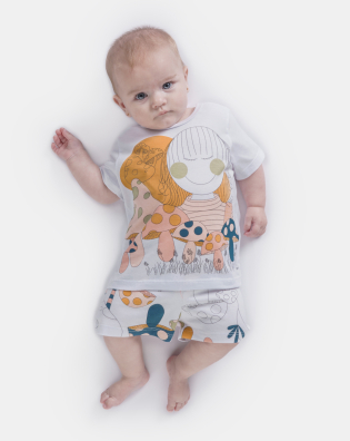 Pijama manga curta e short