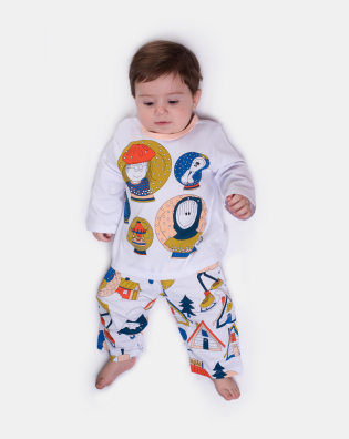 Pijama Manga Longa e Calça