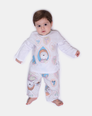 Pijama Manga Longa e Calça