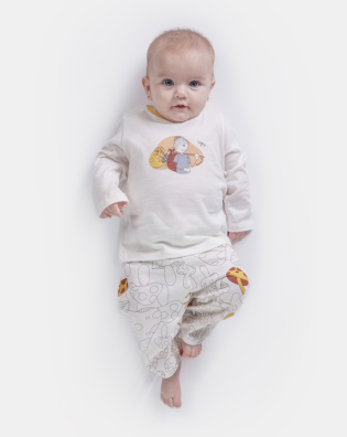Pijama manga longa e calça  
