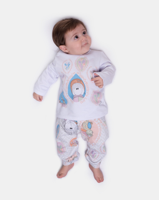 Pijama Manga Longa e Calça
