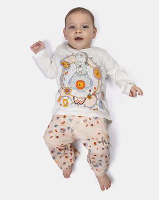 Pijama manga longa e calça   