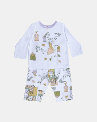Pijama Feminino Bebe Manga Longa e Calça