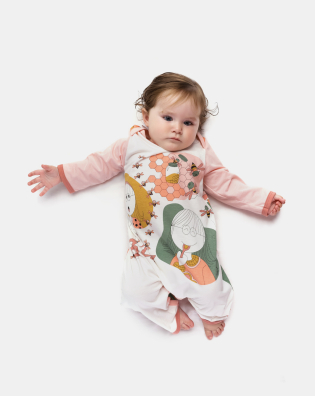 Macacão Feminino Bebe Manga Longa