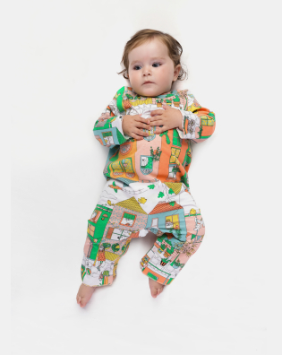 Macacão Feminino Bebe Manga Longa