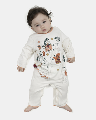 Macacão Feminino Bebe Manga Longa Moletinho