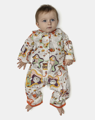 Macacão Feminino Bebe Manga Longa