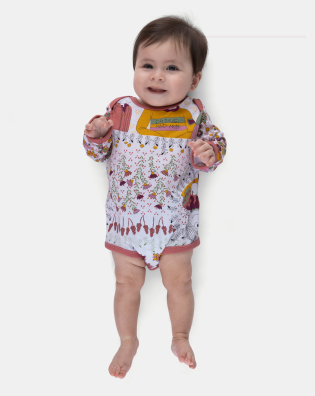 Kit Body Manga Longa Para Bebê Menina Pat e Annie