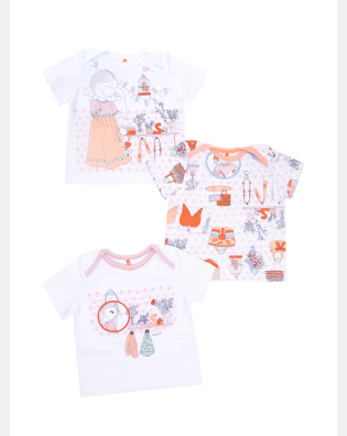 Kit Pagão Feminino Bebe Manga Curta