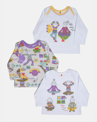 Kit Pagão Feminino Bebe Manga Longa