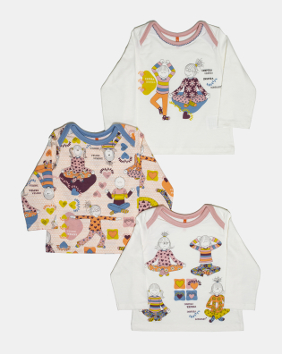 Kit Pagão Feminino Bebe Manga Longa