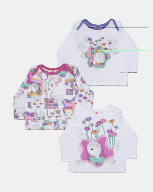 Kit Pagão Feminino Bebe Manga Longa