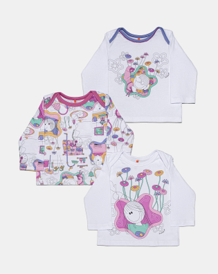 Kit Pagão Feminino Bebê Manga Longa