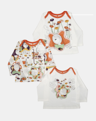 Kit Pagão Feminino Bebe Manga Longa