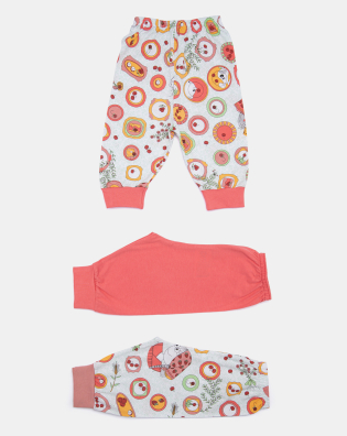 Loja de Pijama | Kit mijão longo Bebê Menina Estampado 