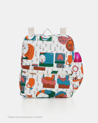 Mochila Sonhart Infantil Feminina Estampa Personagens
