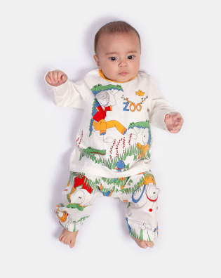 Pijama manga longa e calça