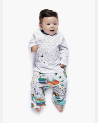 Pijama manga longa e calça