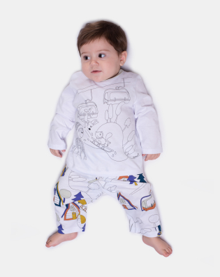 Pijama Manga Longa e Calça