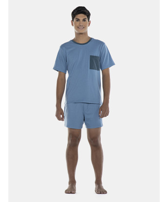 Pijama Masculino Adulto Manga Curta e Short