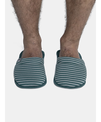 Pantufa Masculina Adulto Fechada Listrada