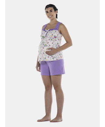 Pijama Feminino Gestante Regata e Short