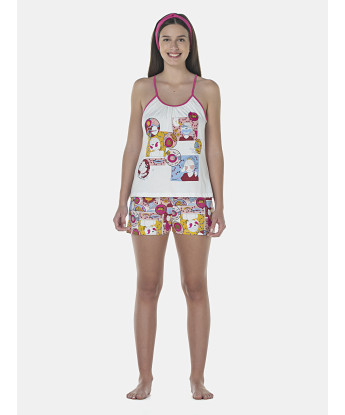 Pijama Feminino Adulto Alça e Short