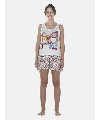 Pijama Feminino Adulto Regata e Short