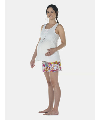 Pijama Feminino Gestante Regata e Short