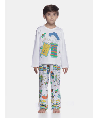 Pijama manga longa e calça