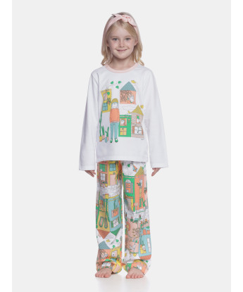 Pijama manga longa e calça    
