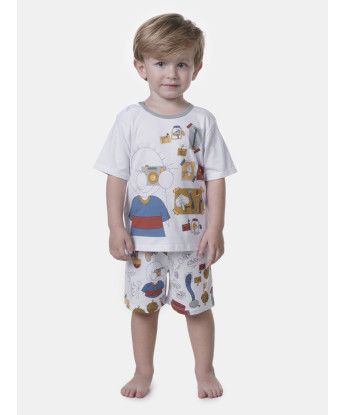 Conjunto de Pijama Infantil Masculino Curto Estampa Jim