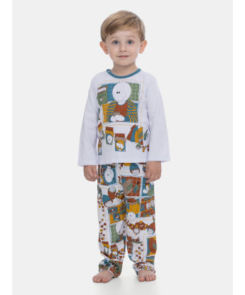 Pijama Infantil Masculino Manga Longa e Calça
