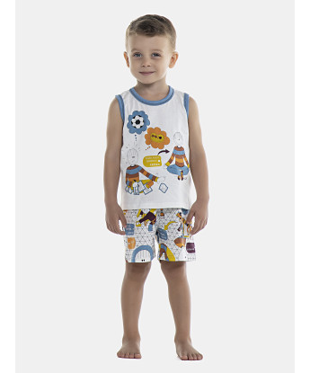 Pijama Masculino Baby Regata Machão e Bermuda