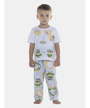 Pijama Masculino Baby Manga Curta e Calça