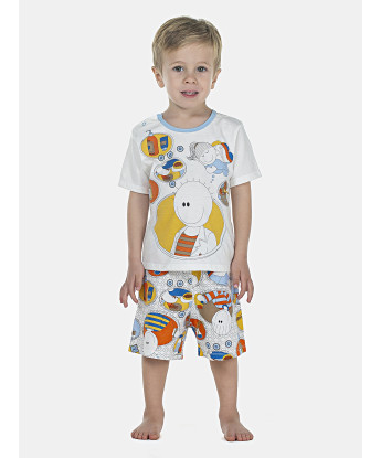 Pijama Masculino Baby Manga Curta e Bermuda