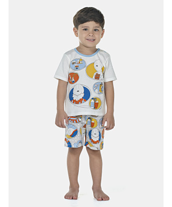 Pijama Masculino Baby Manga Curta e Bermuda