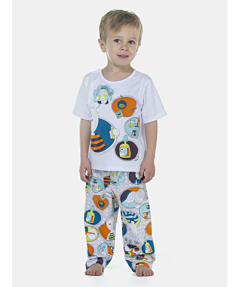 Pijama Masculino Baby Manga Curta e Calça