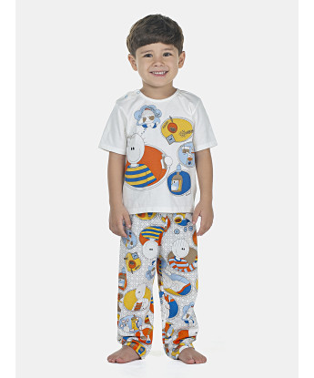 Pijama Masculino Baby Manga Curta e Calça