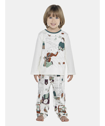 Pijama Masculino Baby Manga Longa e Calça Moletinho