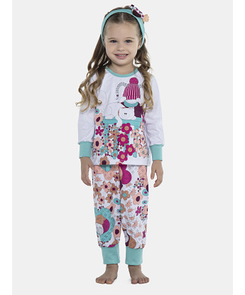 Pijama Feminino Baby Manga Longa e Calça Com Punhos